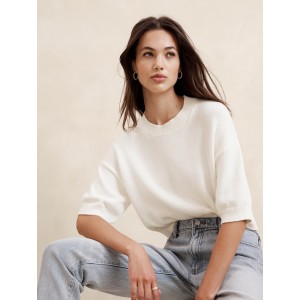 Chunky Cropped Pullover Sweater