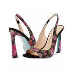 Mina Heeled Sandals Black/Pink Floral