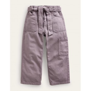 Tie Waist Cargo Pants - Mammoth Breath Purple
