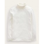 Roll Neck Supersoft T-shirt - Ivory