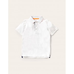 Pique Polo Shirt - White