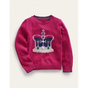 Crown Sweater - Penelope Pink