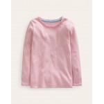 Ribbed Long Sleeve T-Shirt - French Pink