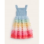 Rainbow Skirt Tulle Dress - Multi Rainbow