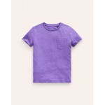 Washed Slub T-shirt - Crocus Purple