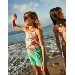 Fun Printed Swimsuit - Provence Dusty Pink Peaches