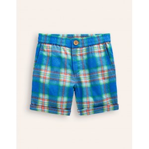 Holiday Shorts - Blue/ Green Check