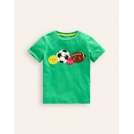 Novelty Sports Balls T-shirt - Pea Green Sports