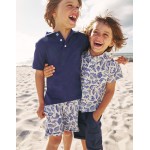 Cotton Linen Shirt - Sapphire Blue Seashore