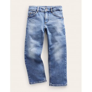 Straight Jeans - Mid Wash Denim