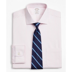 Stretch Soho Extra-Slim-Fit Dress Shirt, Non-Iron Twill English Collar Bold Stripe