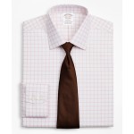 Stretch Soho Extra-Slim-Fit Dress Shirt, Non-Iron Twill Ainsley Collar Grid Check