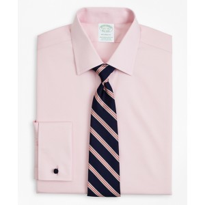 Stretch Milano Slim Fit Dress Shirt, Non-Iron Pinpoint Ainsley Collar French Cuff