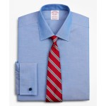 Stretch Madison Relaxed-Fit Dress Shirt, Non-Iron Pinpoint Ainsley Collar French Cuff