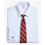 Stretch Madison Relaxed-Fit Dress Shirt, Non-Iron Twill Ainsley Collar French Cuff Bold Stripe