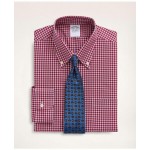 Stretch Regent Regular-Fit Dress Shirt, Non-Iron Pinpoint Oxford Button Down Collar Gingham
