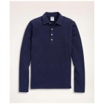 Vintage Jersey Long-Sleeve Polo Shirt