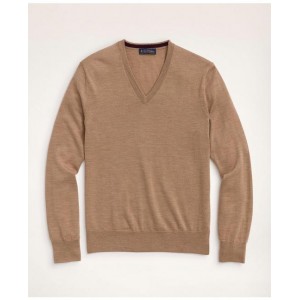 Big & Tall Merino Wool V-Neck Sweater