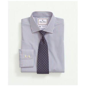 Brooks Brothers X Thomas Mason Cotton Poplin English Collar, Stripe Dress Shirt