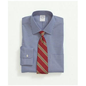 Big & Tall Stretch Supima Cotton Non-Iron Pinpoint Oxford Ainsley Collar, Gingham Dress Shirt