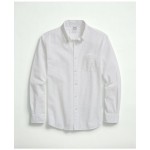 Washed Cotton Seersucker Button-Down Collar Sport Shirt