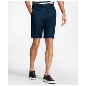 Linen and Cotton Bermuda Shorts