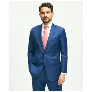 Traditional Fit Wool Sharkskin 1818 Suit