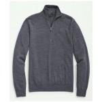Big & Tall Fine Merino Wool Half-Zip Sweater