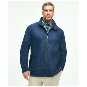 Big & Tall Cotton Blend Harrington Jacket