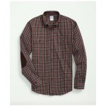 Brushed Cotton-Cashmere Checked Chest-Pocket Sport Shirt