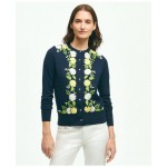 Supima Cotton Floral Embroidered Cardigan