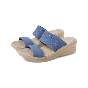 Sienna Bright Wedge Sandals Blue
