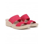 Sienna Bright Wedge Sandals Magenta Pink