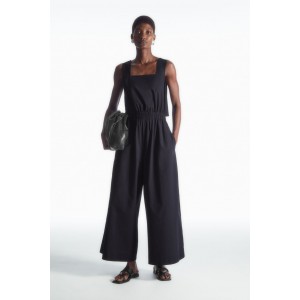 GATHERED OPEN-BACK JUMPSUIT