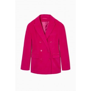 SLIM-FIT DOUBLE-BREASTED CORDUROY BLAZER