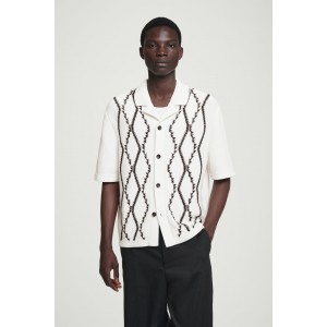 ABSTRACT ARGYLE KNITTED SHIRT