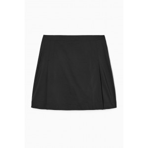 SHELL-PANEL A-LINE MINI SKIRT