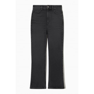 KICK-FLARE ANKLE-LENGTH JEANS