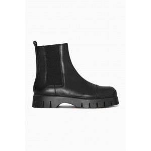 CHUNKY LEATHER CHELSEA BOOTS