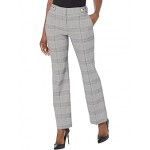 Straight Pants with Button Detail Light Pink Multi