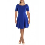 womens panel a-line fit & flare dress