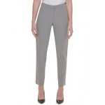 womens mid-rise solid ankle pants