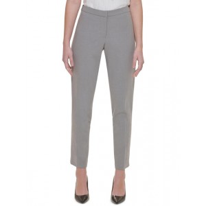 womens mid-rise solid ankle pants