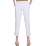 womens high rise solid ankle pants