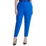 womens polyester stretch mid rise ankle pants
