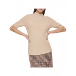 womens heathered elbow sleeve pullover top