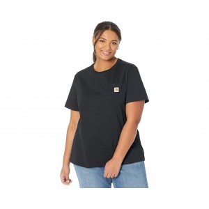 Womens Carhartt Plus Size WK87 Workwear Pocket Short Sleeve T-Shirt