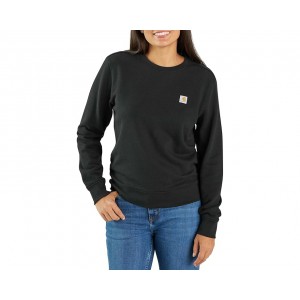 Womens Carhartt Relaxed Fit Midweight French Terry Crew Neck Sweatshirt