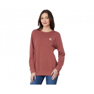Womens Carhartt Relaxed Fit Midweight French Terry Crew Neck Sweatshirt