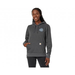Womens Carhartt Rain Defender Relaxed Fit Midweight Chest Graphic Sweatshirt